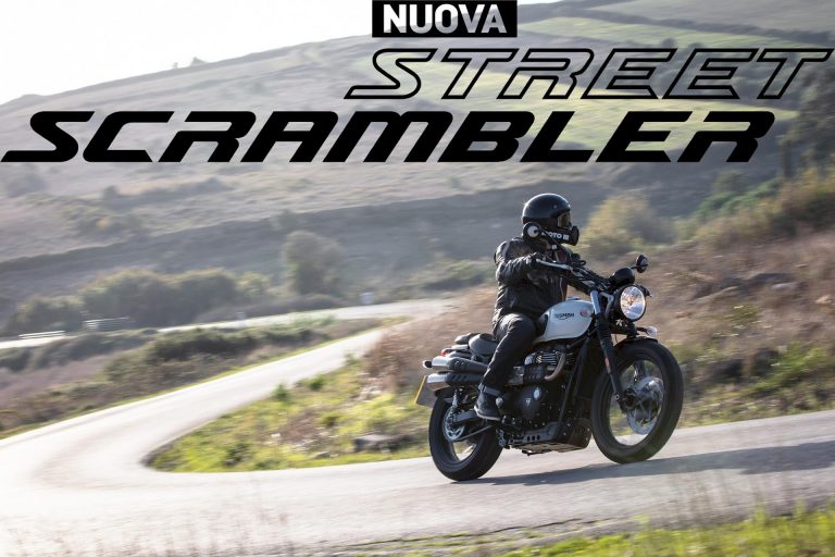 Test Triumph Street Scrambler 2019 Action