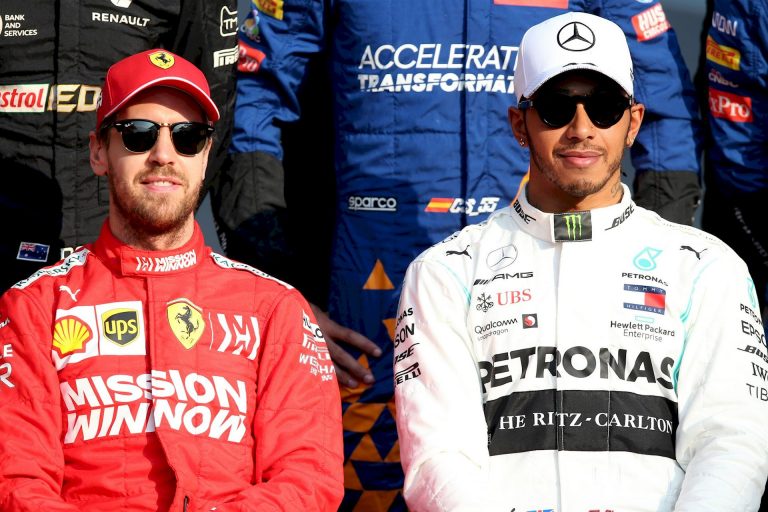 Sebastian Vettel e Lewis Hamilton F1 Abu Dhabi 2019