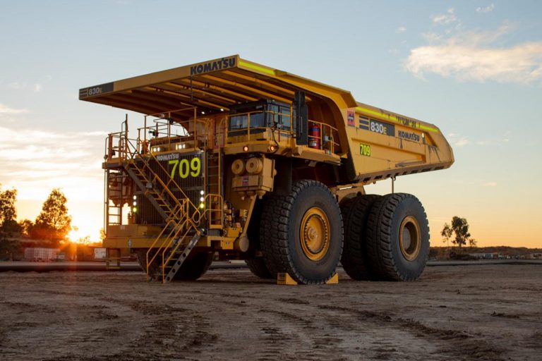 Komatsu mining dump truck