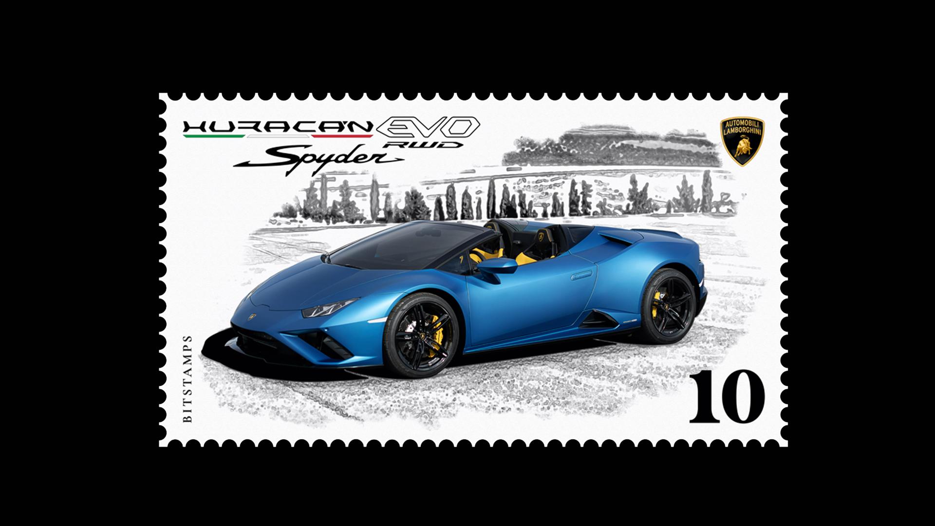 Lamborghini francobollo Bitstamps