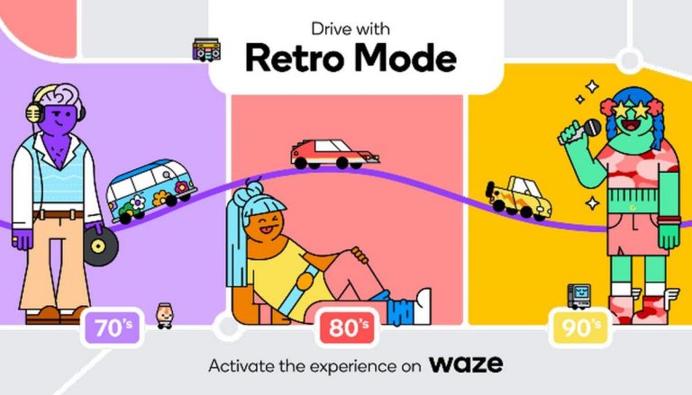 Waze app Retro Mode