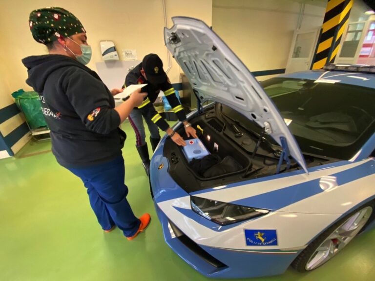 lamborghini polizia ospedale organi 2