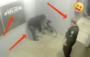ladro bici polizia