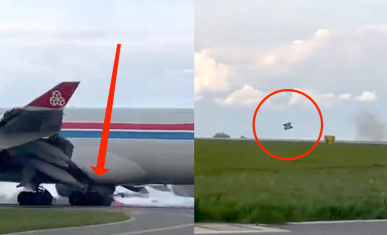 cargolux boeing 747 carrello incidente