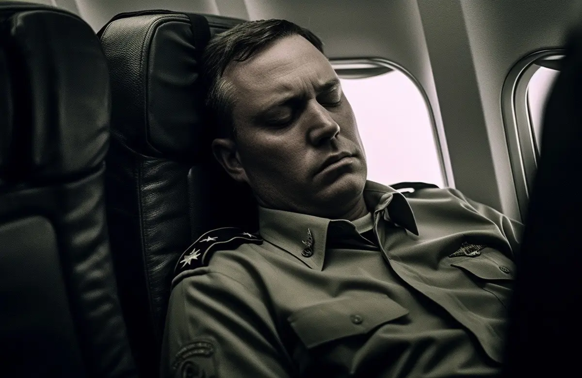 dormire militari in aereo