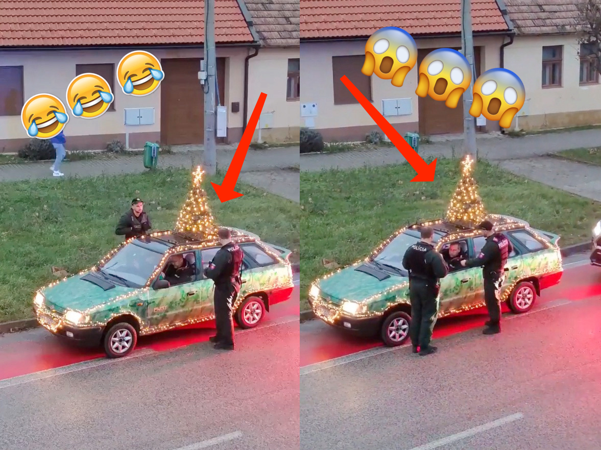 auto albero natale