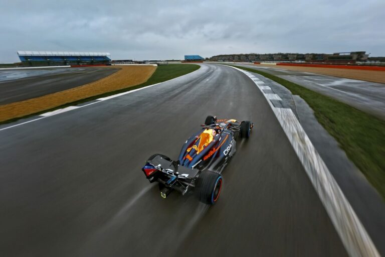 Max Verstappen drone shot