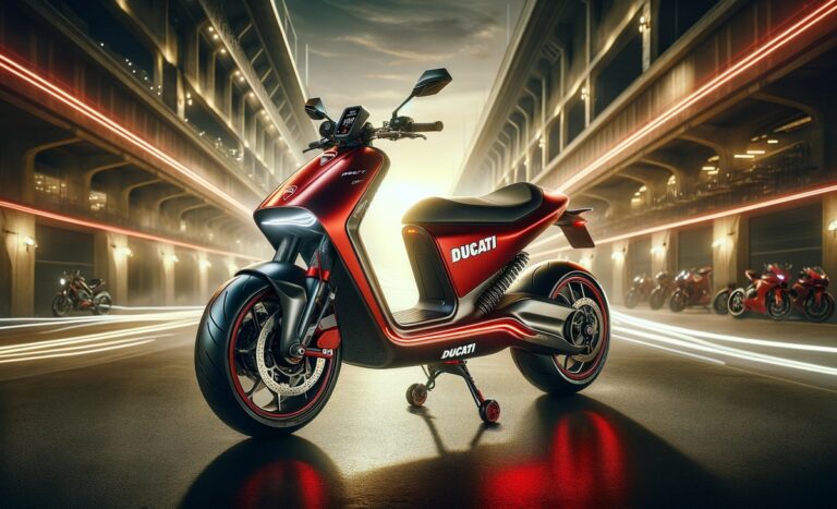 Rendering Scooter Elettrico Ducati