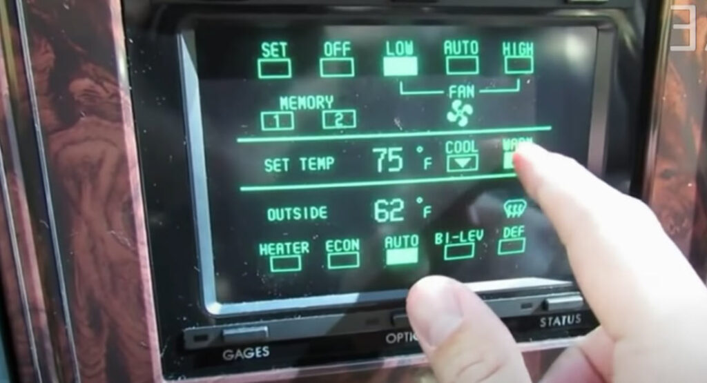 Buick Riviera touchscreen