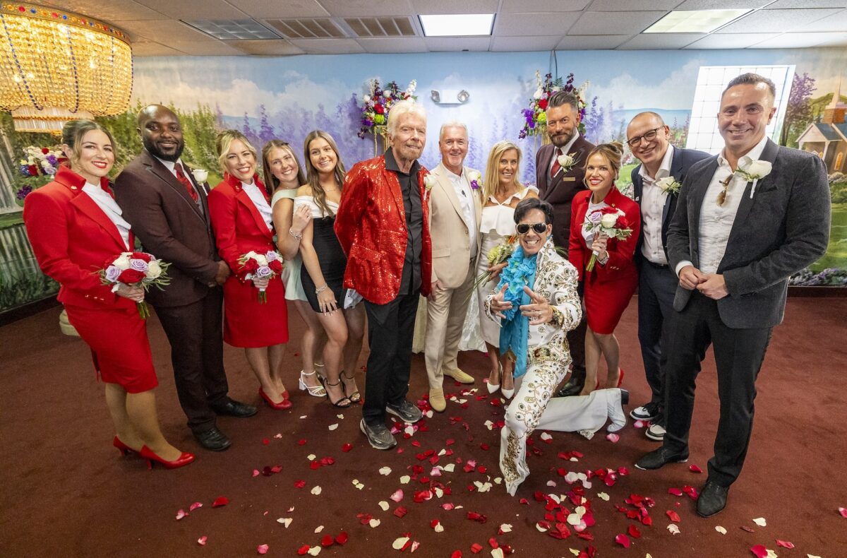 Virgin Atlantic Sir Richard Branson Wedding