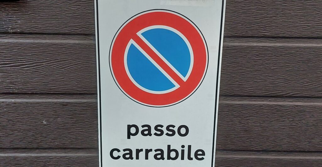 passo carraio normativa