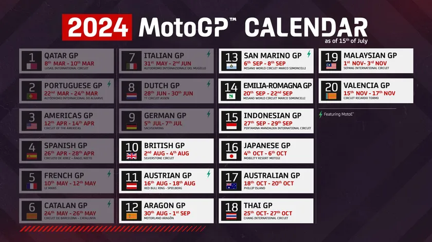 Calendario MotoGP 2024