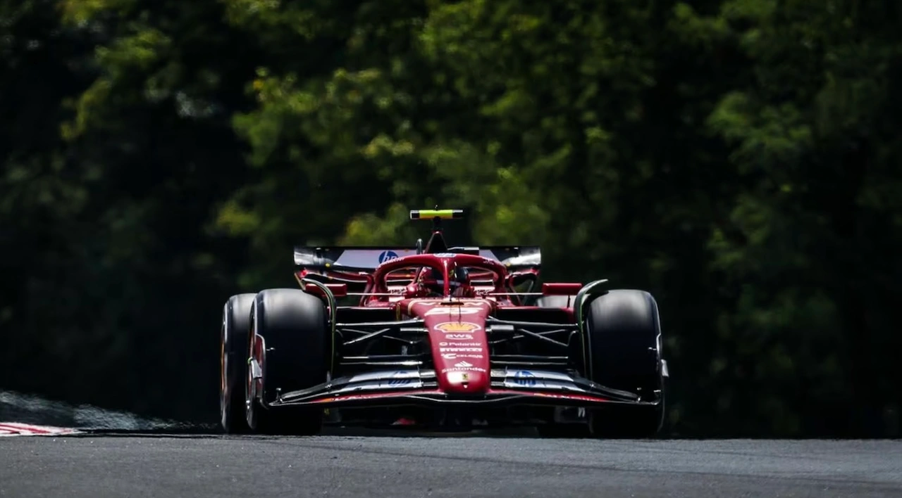 Carlo Sainz su Ferrari F1 GP Ungheria 2024