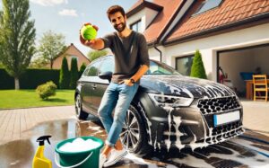 lavaggio auto pallina tennis