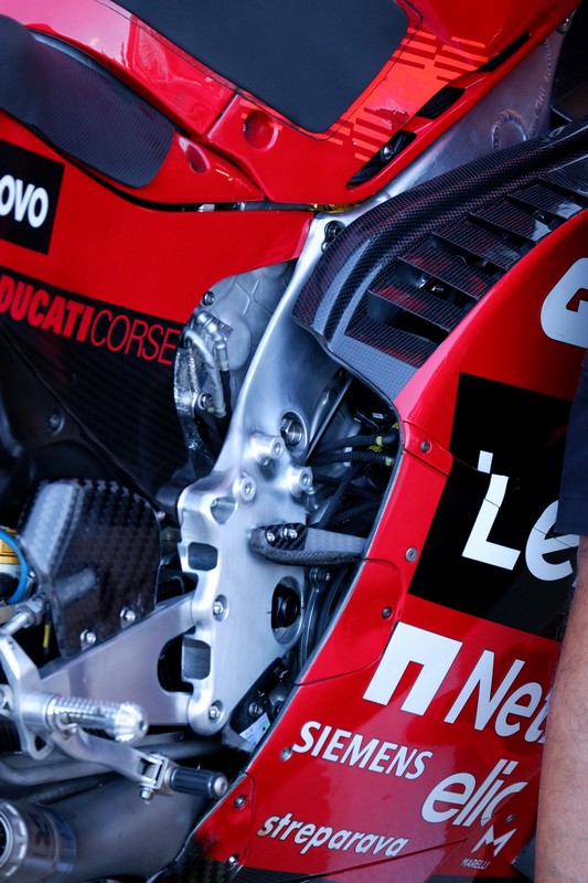 Test MotoGP Misano Ducati nuovo telaio