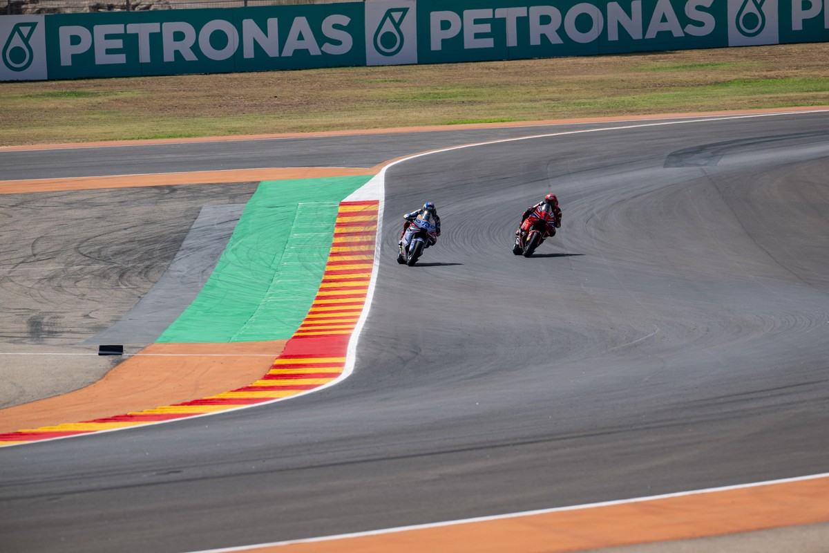 Incidente Bagnaia-Marquez Aragon