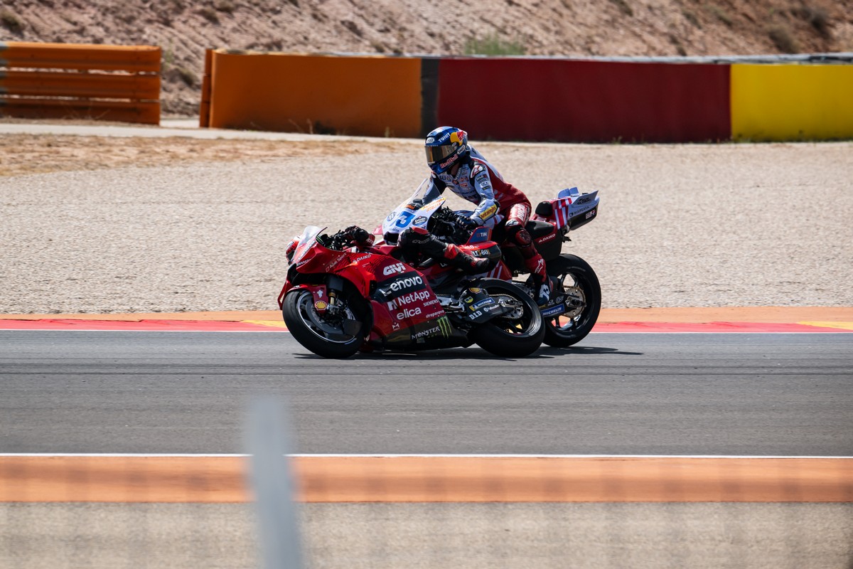 Incidente Bagnaia-Marquez Aragon