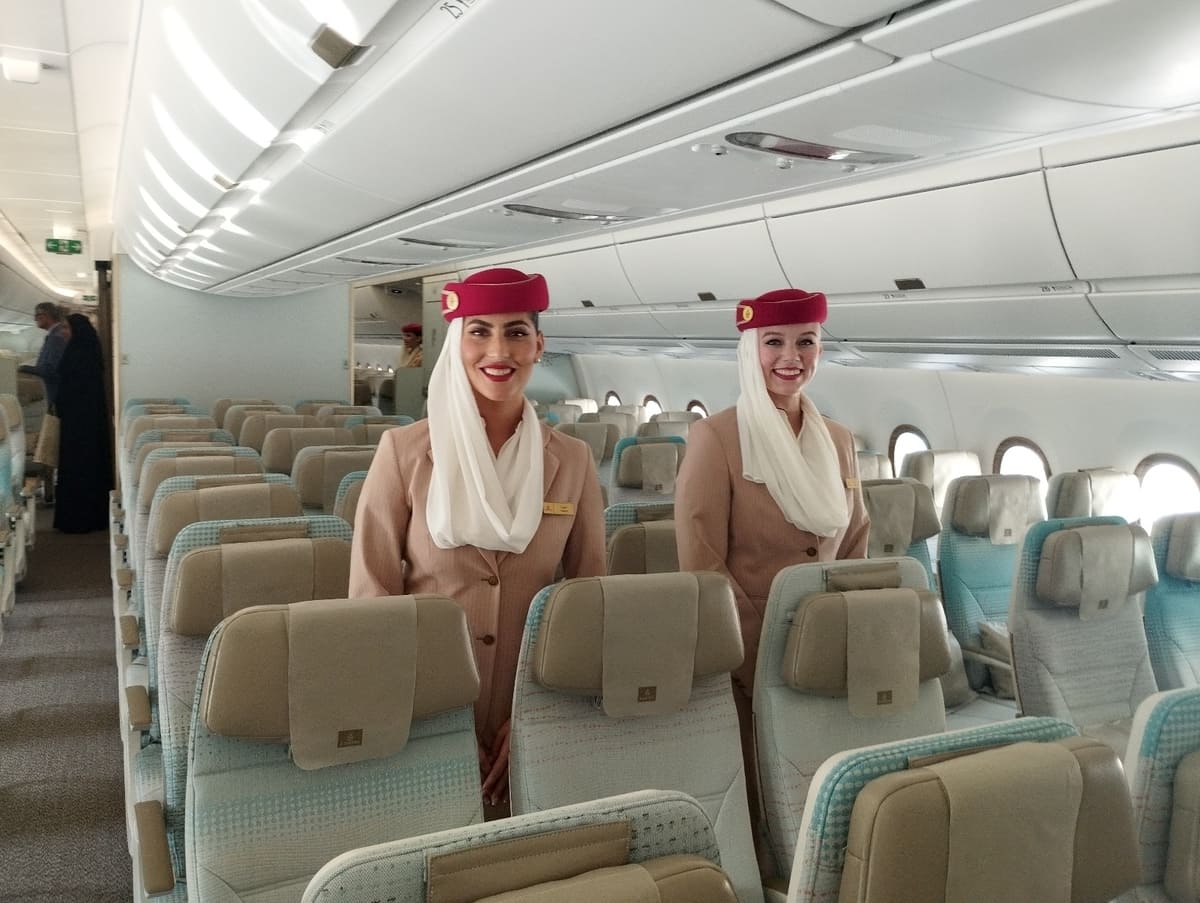 Emirates Airbus A350-900 cabin crew