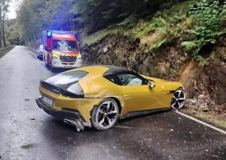 ferrari 12cilindri incidente