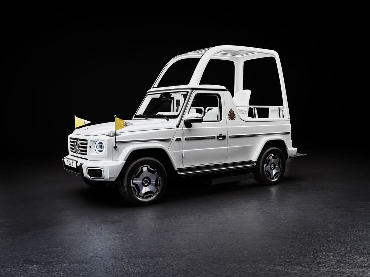 papamobile elettrica mercedes