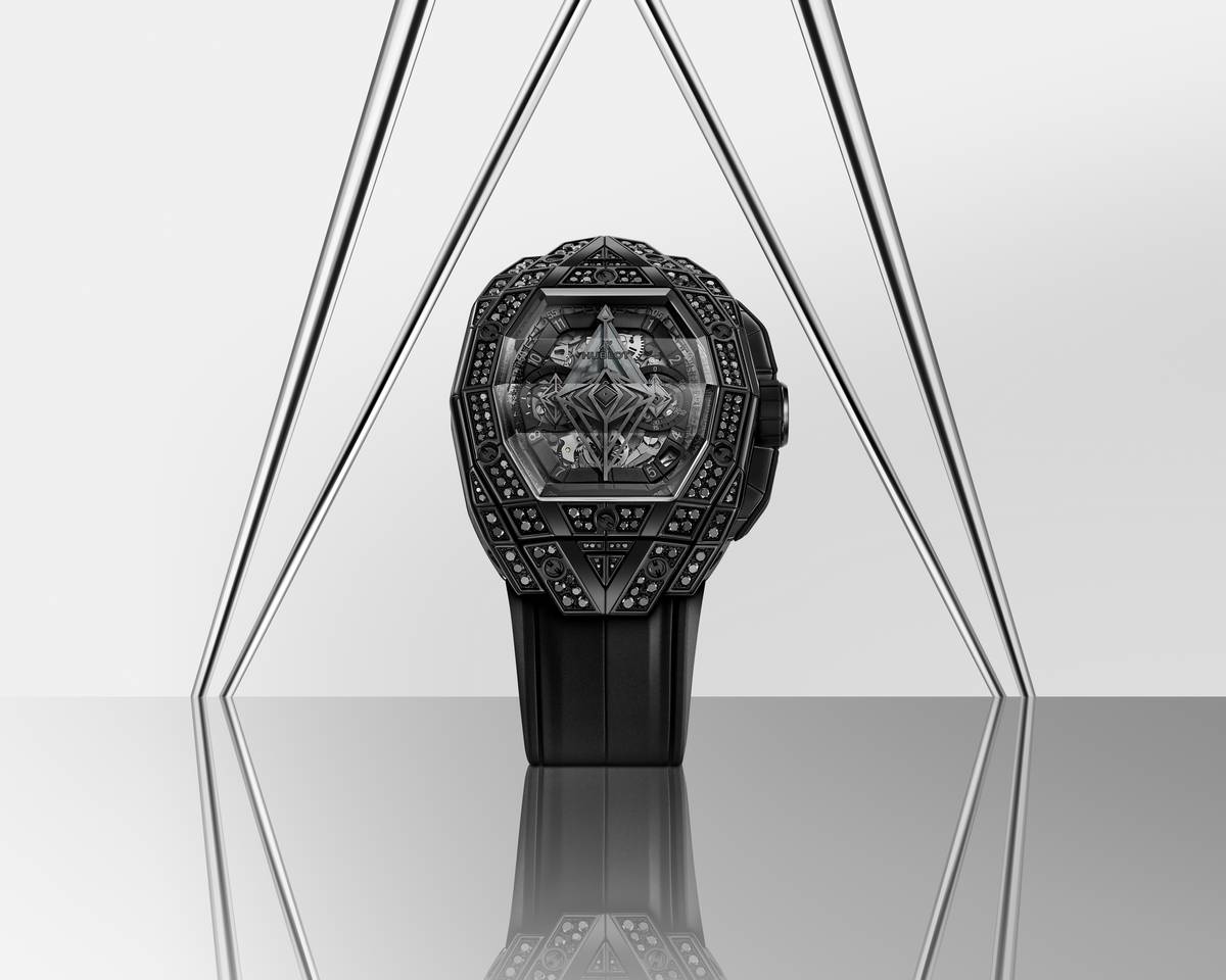 Hublot Spirit of Big Bang Sang Bleu All Black Pavé